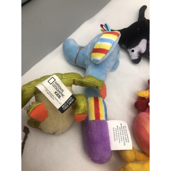 14 Pcs Mini Stuffed Small Plush Animal Miniature toys USED SEE PHOTO - Picture 7 of 11